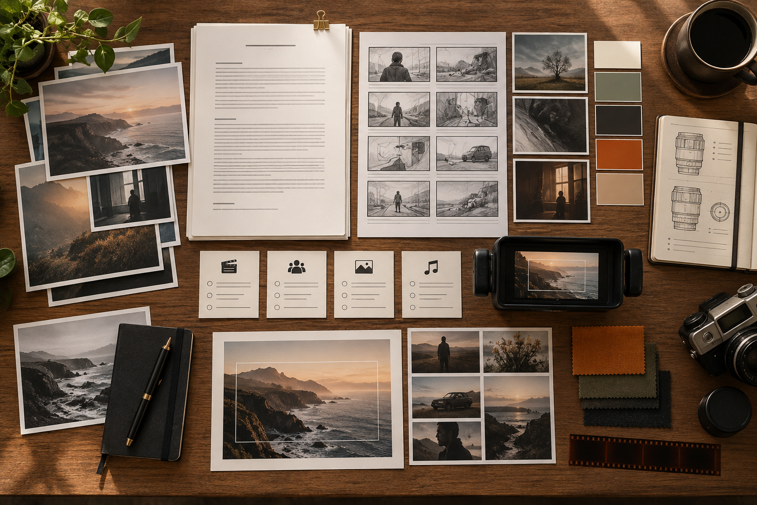AI video production brief covering formats and campaign deliverables